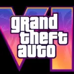 GTA 6 cover art featuring the game's logo and key characters.