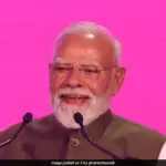 PM Modi speaking at VivaTech 2026 in Paris, emphasizing AI for all-inclusive development in India.