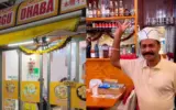 Jaggu Dhaba Tokyo owner serving authentic pani puri on a neon-lit street in Japan.