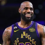 LeBron James in a Los Angeles Lakers uniform