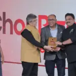Rocky Mohan celebrating Chor Bizarre's win for Best North Indian Restaurant