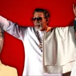 Two tigers representing Shiv Sena factions facing each other on Shiv Sena Foundation Day