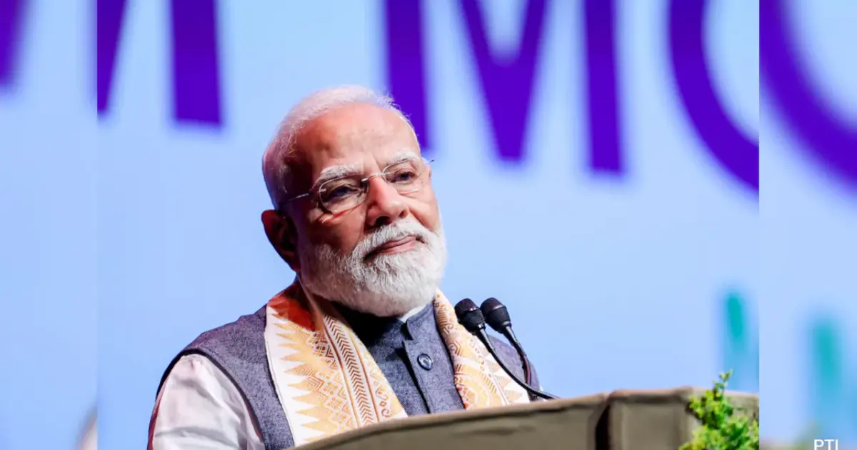 Prime Minister Narendra Modi announcing the release of the PM-Kisan 23rd installment.