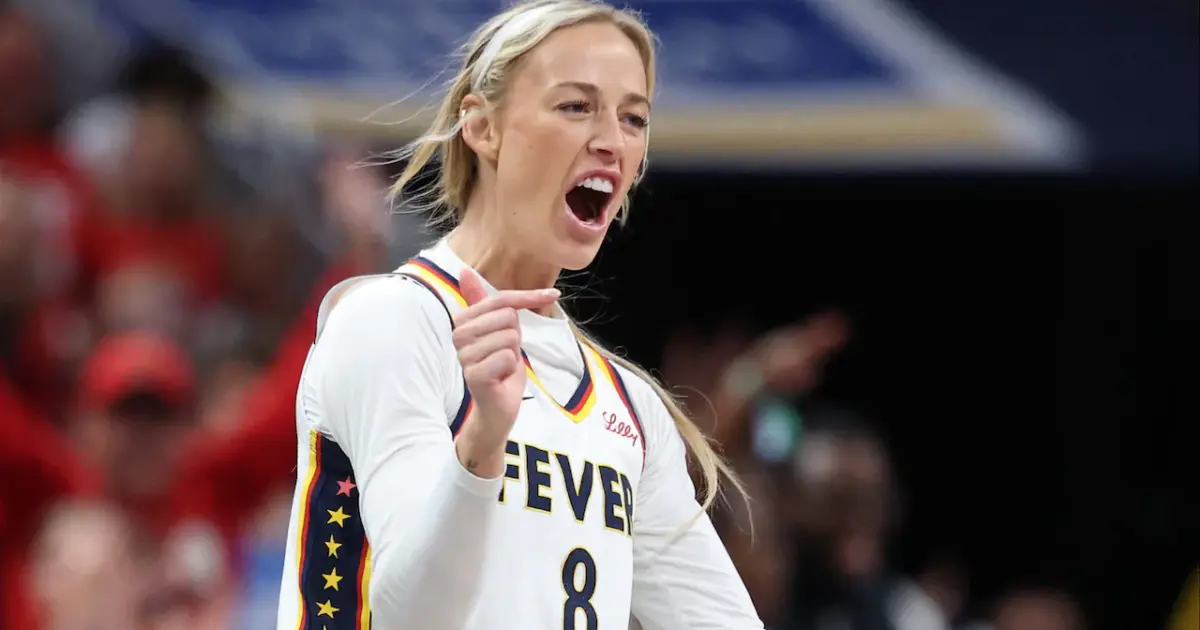 Sophie Cunningham speaking during her WNBA TV debut