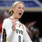 Sophie Cunningham speaking during her WNBA TV debut