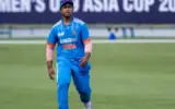 Vaibhav Sooryavanshi batting during the India A vs Sri Lanka A Tri-Nation Series final match.