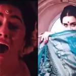Shraddha Kapoor in a still from the leaked Eetha teaser, hinting at her return as Stree.