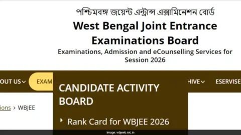 WBJEE 2026 results declared, students checking their rank cards online.