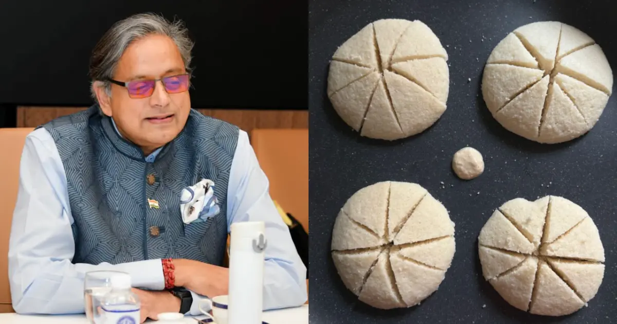 Shashi Tharoor idli pizza joke: Politician reacts to a viral presentation of idlis styled like pizza slices.