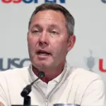 Mike Whan, CEO of the USGA, speaking at a press conference about the U.S. Open.