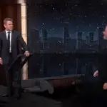 Matt Damon emerges from a Trojan Horse to surprise Jimmy Kimmel