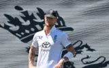 Ben Stokes in action for England during a cricket match.