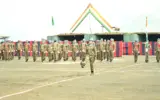 Indian Army peacekeepers receiving UN medals for their service in DR Congo, Sudan, and South Sudan.