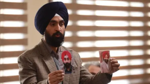 Diljit Dosanjh in the movie 'Satluj' (formerly Punjab '95)