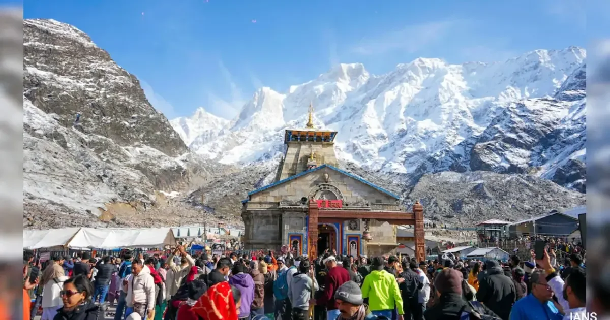 Pilgrims undertaking the Char Dham Yatra, a significant Hindu pilgrimage route in India.