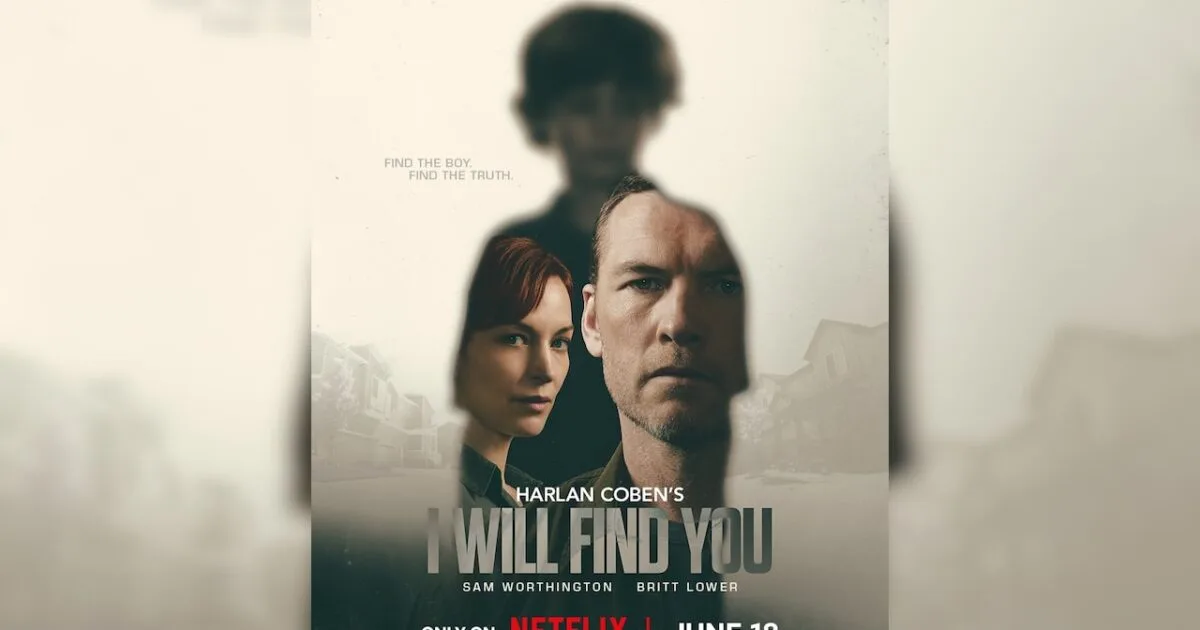 A still from Harlan Coben's 'I Will Find You' on Netflix, showing a tense scene.