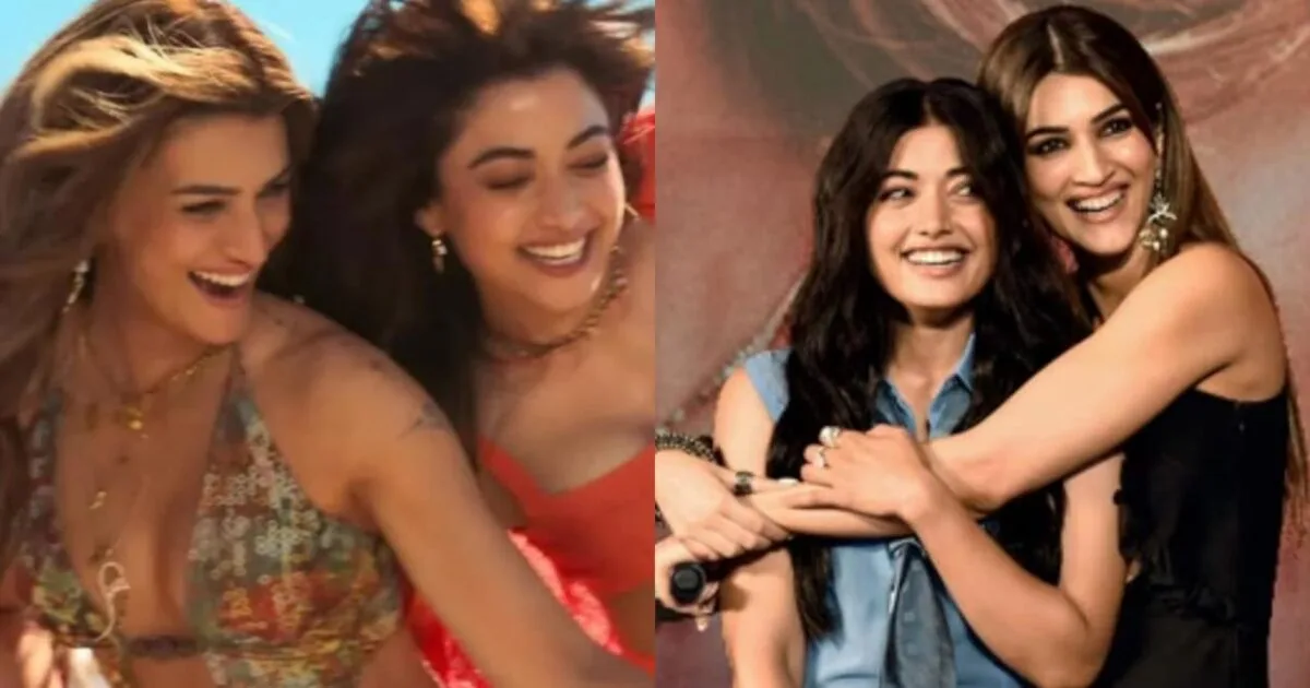 Kriti Sanon and Rashmika Mandanna deny Cocktail 2 lesbian love story rumor, clarify it's an emotional threesome.