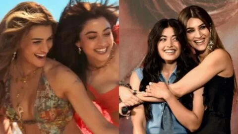 Kriti Sanon and Rashmika Mandanna deny Cocktail 2 lesbian love story rumor, clarify it's an emotional threesome.