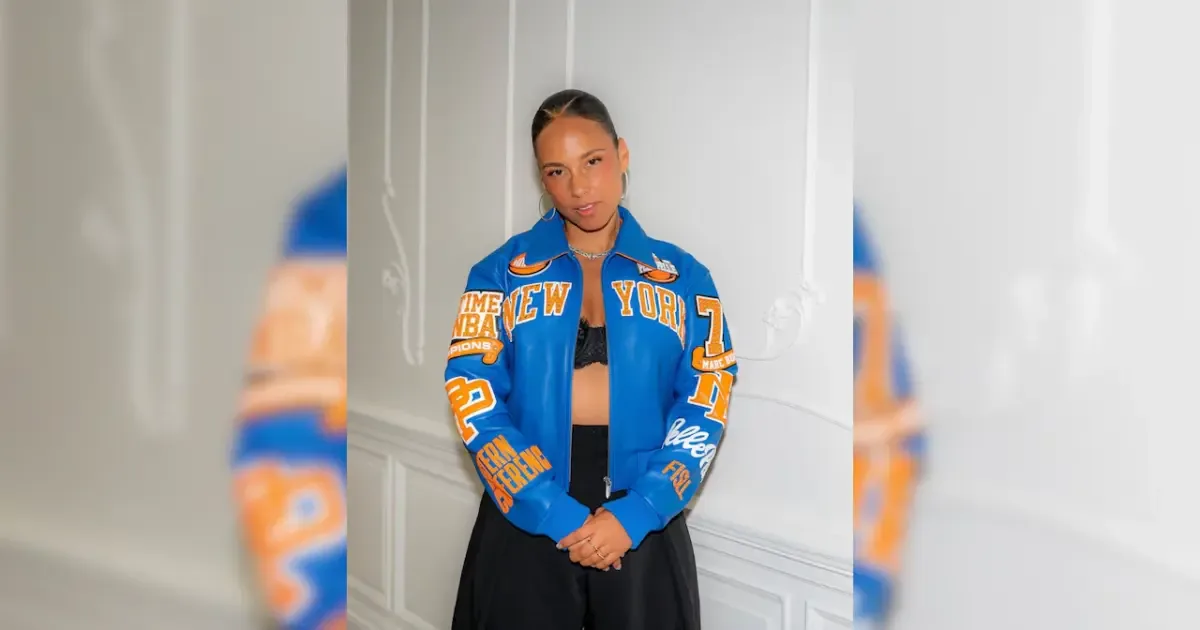 Alicia Keys celebrates at the Knicks victory parade in New York City.