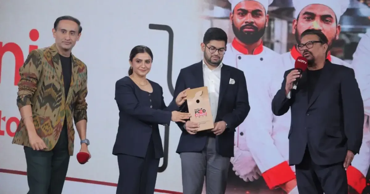 Aminia restaurant interior decorated for the NDTV Food Awards 2026