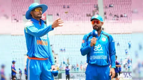 Yashasvi Jaiswal batting during the India vs Afghanistan 3rd ODI in Chennai