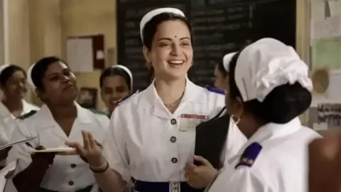 Kangana Ranaut in a still from the movie Bharat Bhhagya Viddhaata.