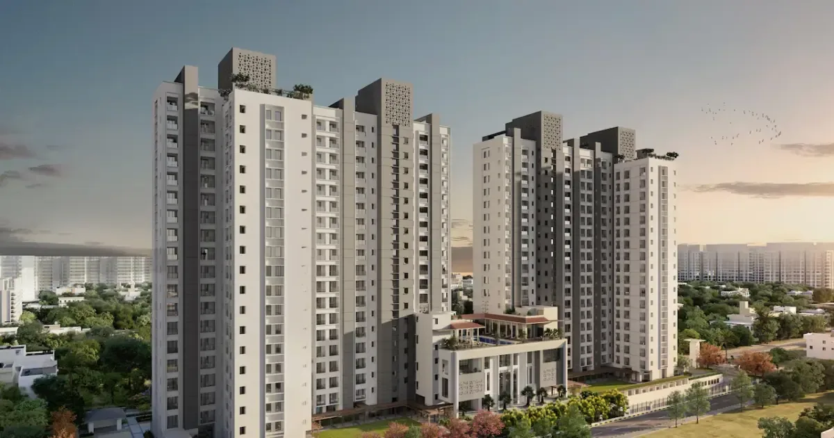 Elderly couple looking out a window, symbolizing the growing senior living market in India.