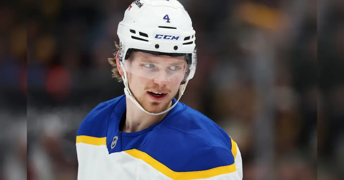 Bowen Byram in action on the ice, with NHL insider Darren Dreger's report fueling trade rumors.
