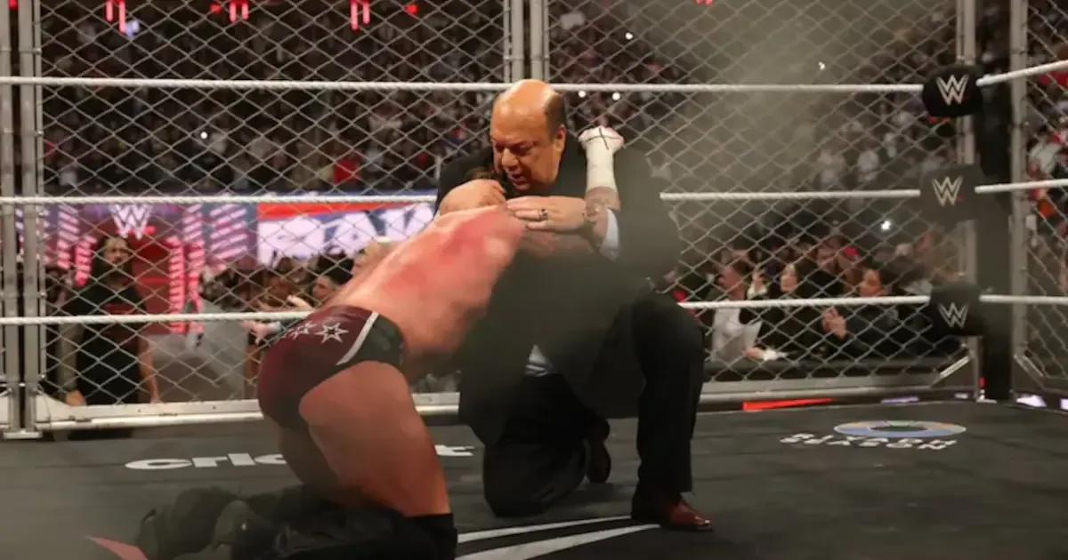 Paul Heyman speaking passionately, hinting at a new podcast venture.