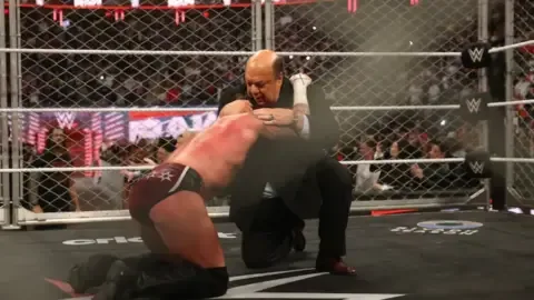 Paul Heyman speaking passionately, hinting at a new podcast venture.