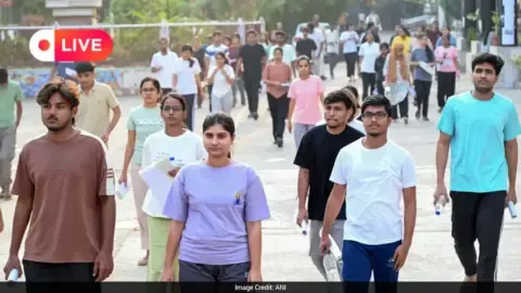 Candidates entering NEET UG 2026 re-exam centers