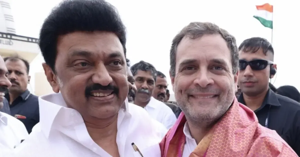 Stalin and Rahul Gandhi exchanging birthday wishes, hinting at political signals.