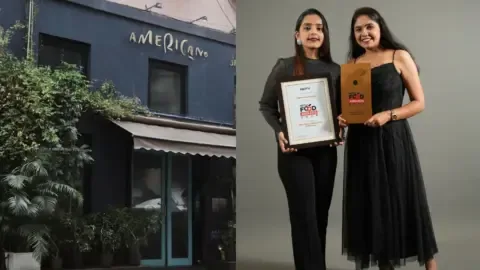 Americano Mumbai team celebrating their win for Best Italian Restaurant at the NDTV Food Awards 2026.