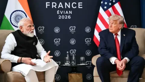 Donald Trump with Narendra Modi and Xi Jinping