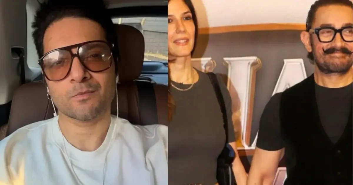 Ali Fazal and Aamir Khan at an event, hinting at potential wedding attendance.