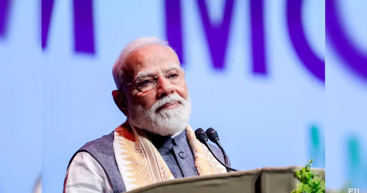 Prime Minister Narendra Modi announcing the release of the PM-Kisan 23rd installment.