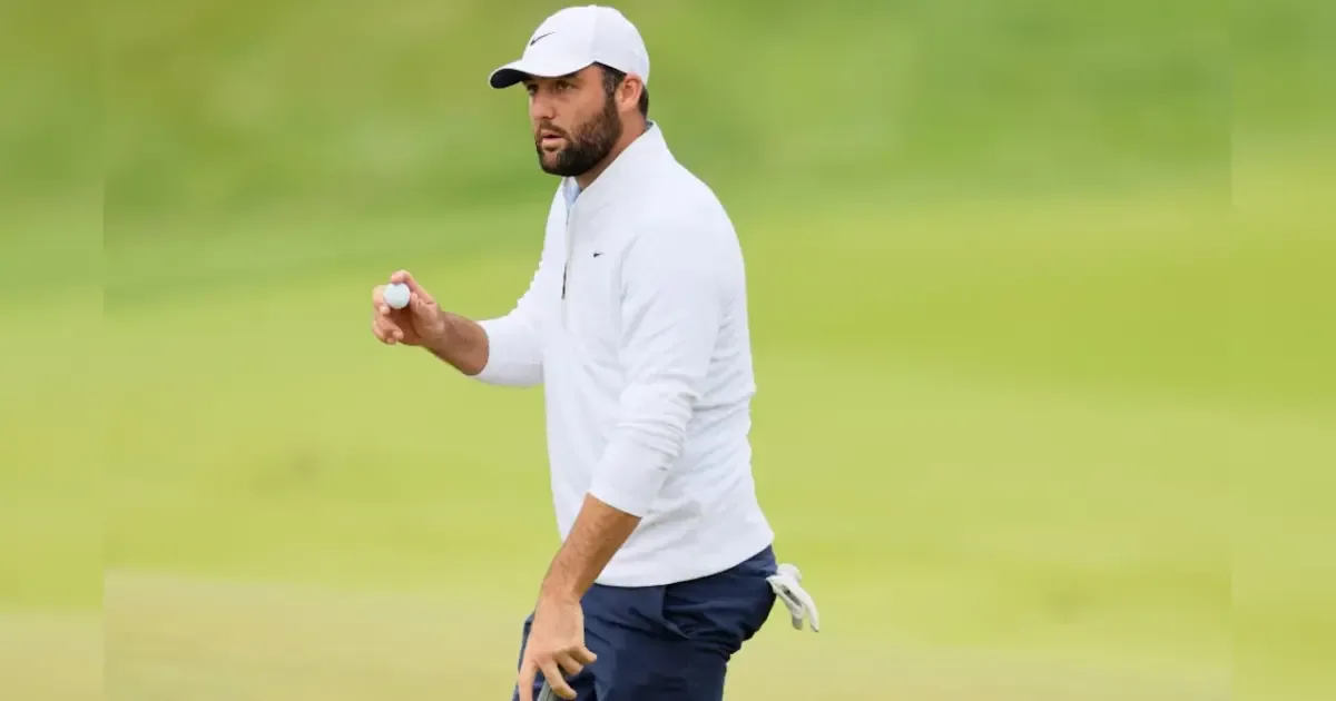 Scottie Scheffler during the U.S. Open