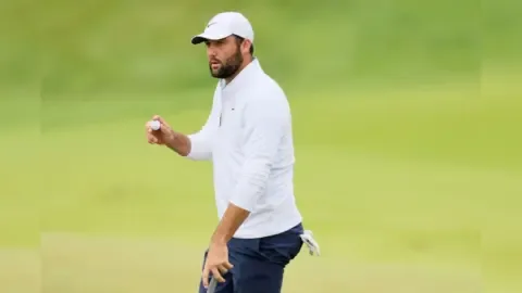 Scottie Scheffler during the U.S. Open