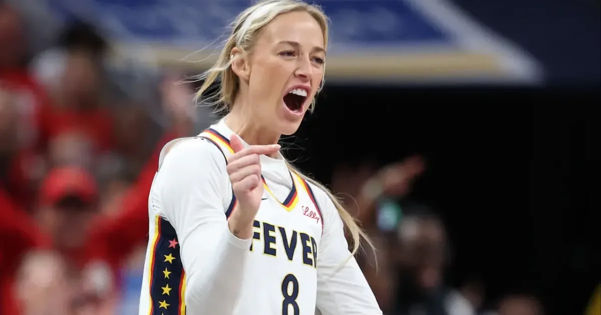 Sophie Cunningham speaking during her WNBA TV debut