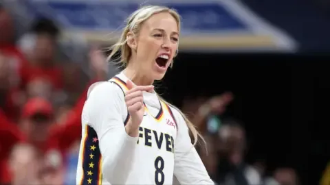 Sophie Cunningham speaking during her WNBA TV debut