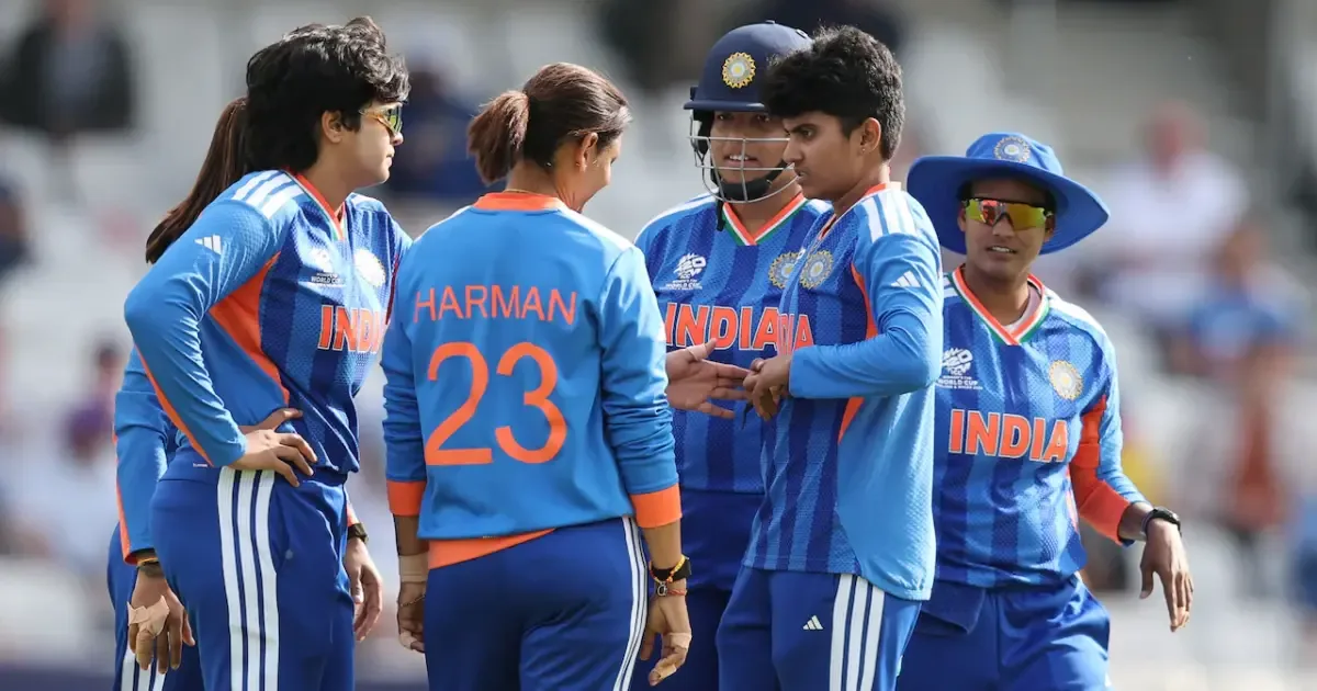 Shafali Verma celebrates taking a wicket against South Africa in the Women's T20 World Cup 2026.