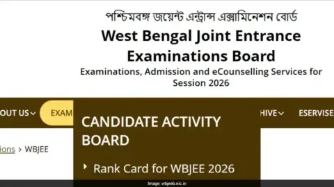 WBJEE 2026 results declared, students checking their rank cards online.