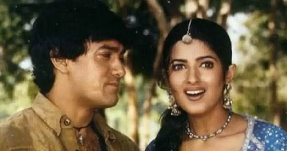 Aamir Khan and Twinkle Khanna in a candid moment