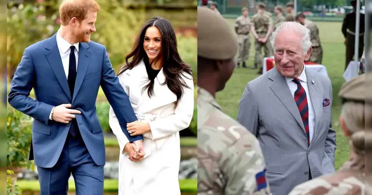 King Charles and Prince Harry in a hopeful reconciliation setting.