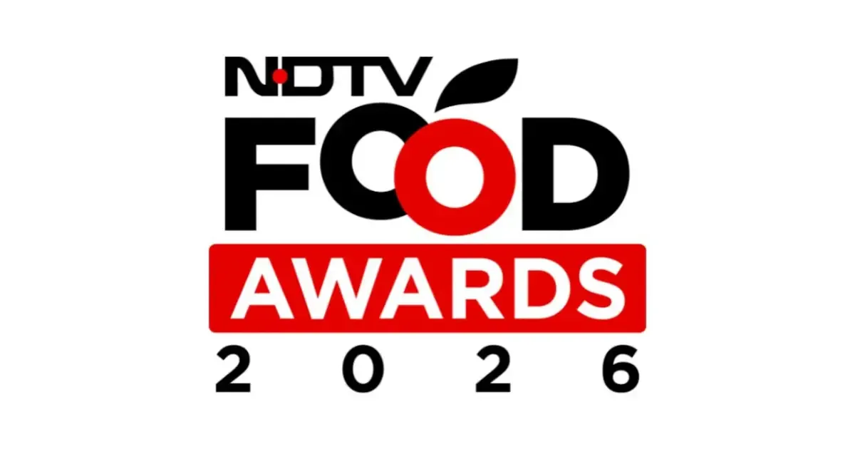 NDTV Food Awards 2026 logo with celebratory elements