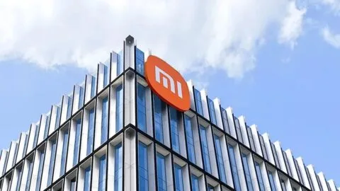 Xiaomi logo with a graphic representing large home appliances like refrigerators and washing machines.