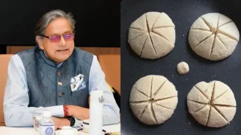 Shashi Tharoor idli pizza joke: Politician reacts to a viral presentation of idlis styled like pizza slices.