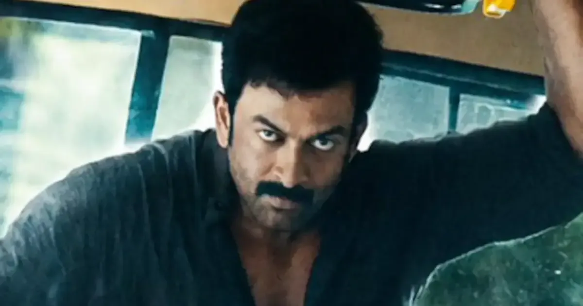 Prithviraj Sukumaran in a tense scene from the I, Nobody trailer