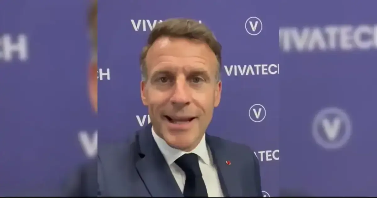 Emmanuel Macron speaking Hindi to PM Modi at G7 summit