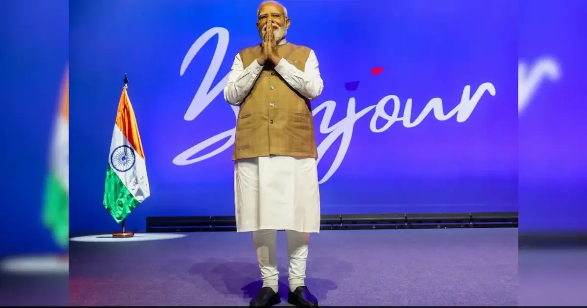 PM Modi announces India's Gaganyaan mission and space station plans in Paris, highlighting a new era of space exploration.